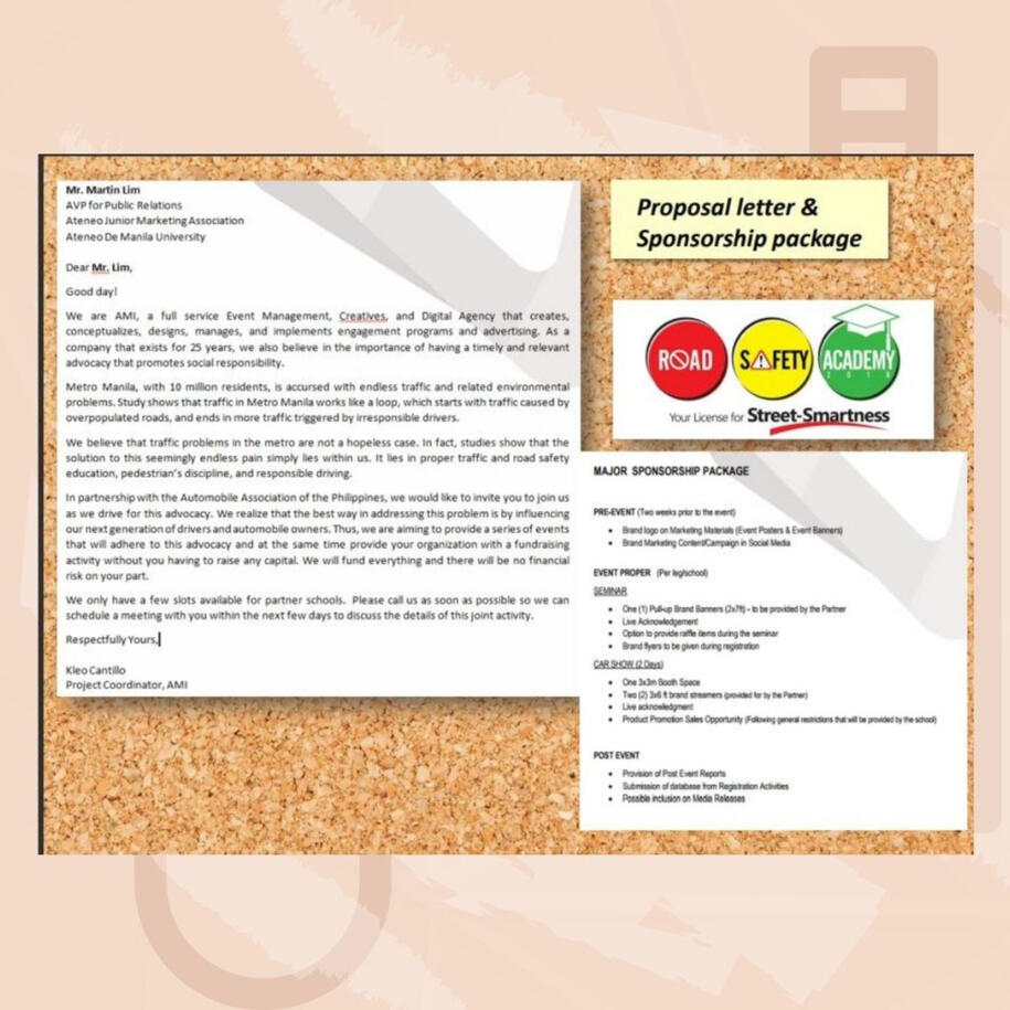 Proposal Letter &amp; Sponsorship